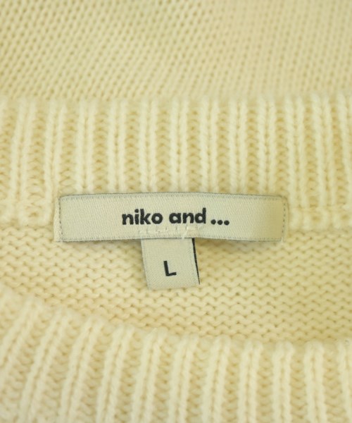 niko and...（ニコアンド）ニット・セーター 白 サイズ:L レディース/2200703678089