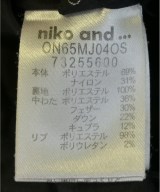 niko and...（ニコアンド）ダウンジャケット/ダウンベスト 黒 サイズ:4(L位) レディース/2200712353090