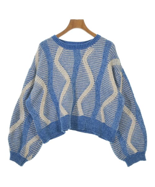 niko and...(ニコアンド)ニット・セーター 青 サイズ:M/2200636574014