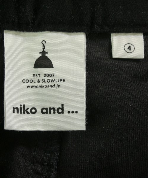 niko and...（ニコアンド）その他 黒 サイズ:4(L位) レディース/2200646650074