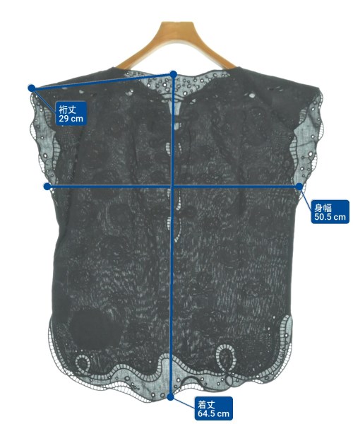 niko and...（ニコアンド）ブラウス 黒 サイズ:M レディース/2200636274013