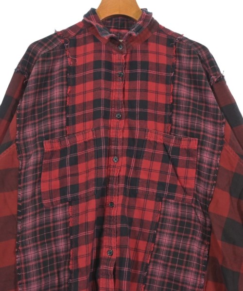 niko and...（ニコアンド）カジュアルシャツ 赤 サイズ:4(L位) レディース/2200641689048