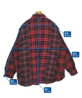 niko and...（ニコアンド）カジュアルシャツ 赤 サイズ:4(L位) レディース/2200641689048