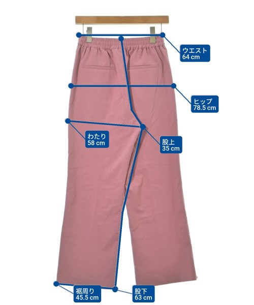 niko and...（ニコアンド）スラックス ピンク サイズ:M レディース/2200638837049