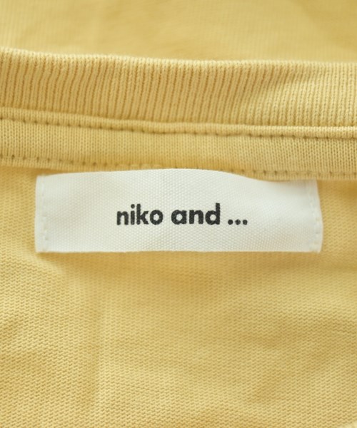 niko and...（ニコアンド）Tシャツ・カットソー 黄 サイズ:4(L位) レディース/2200642001399