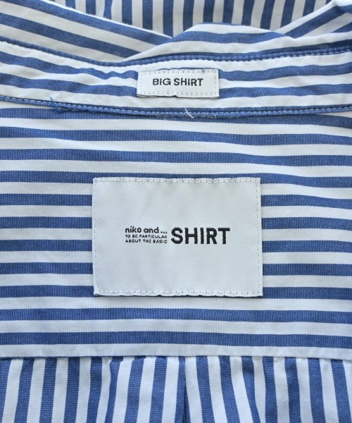 niko and...（ニコアンド）カジュアルシャツ 青 サイズ:F レディース/2200644366083