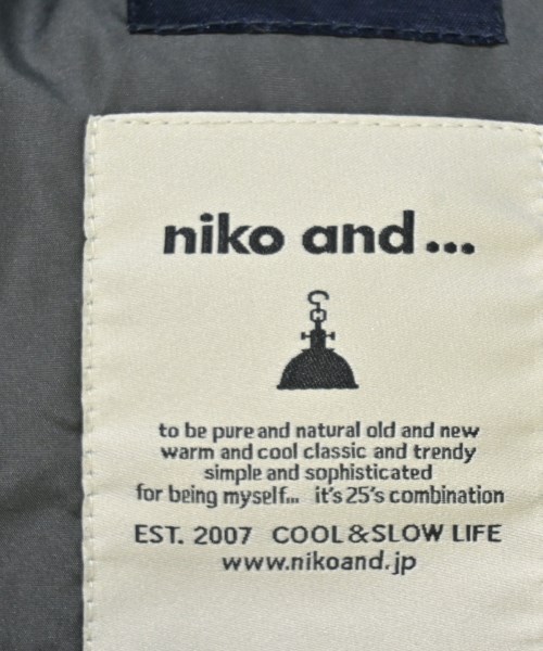 niko and...（ニコアンド）ダウンコート 黒 サイズ:L レディース/2200648248033