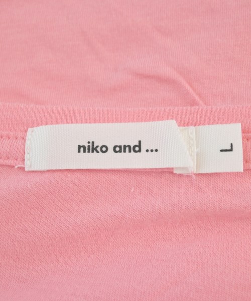 niko and...（ニコアンド）Tシャツ・カットソー ピンク サイズ:L レディース/2200702257193