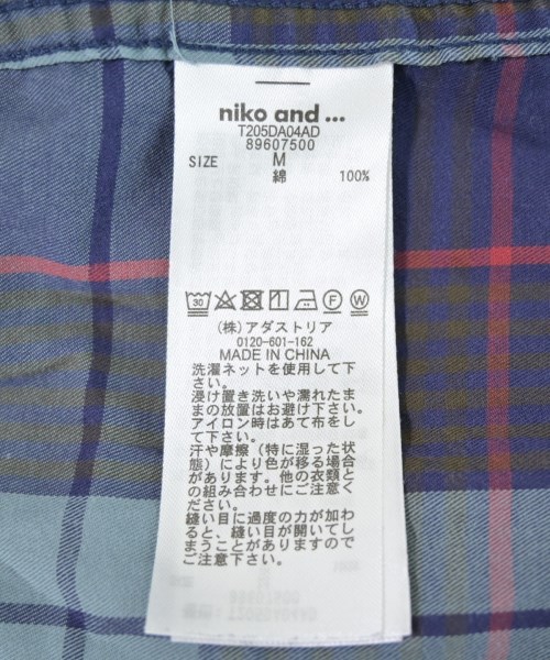 niko and...（ニコアンド）カジュアルシャツ 紺 サイズ:3(M位) レディース/2200702399077