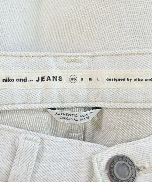 niko and...（ニコアンド）デニムパンツ 白 サイズ:XS レディース/2200664614157