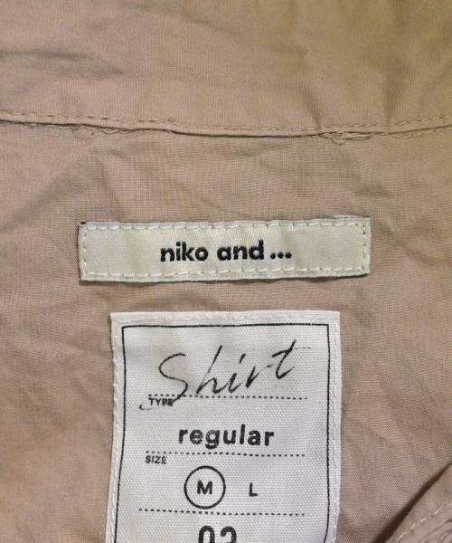 niko and...（ニコアンド）カジュアルシャツ 茶 サイズ:M レディース/2200666855022