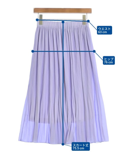 niko and...（ニコアンド）ロング・マキシ丈スカート 紫 サイズ:-(M位) レディース/2200666855039