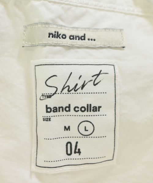 niko and...（ニコアンド）カジュアルシャツ 白 サイズ:L レディース/2200663204168