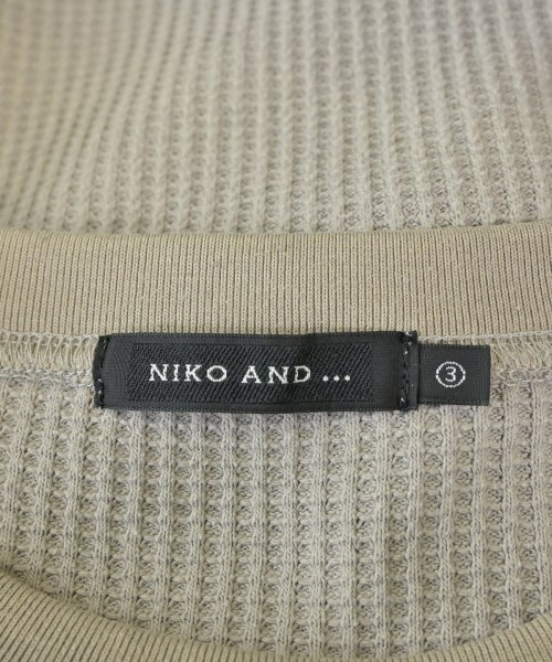 niko and...（ニコアンド）Tシャツ・カットソー 茶 サイズ:3(M位) メンズ/2200726769153