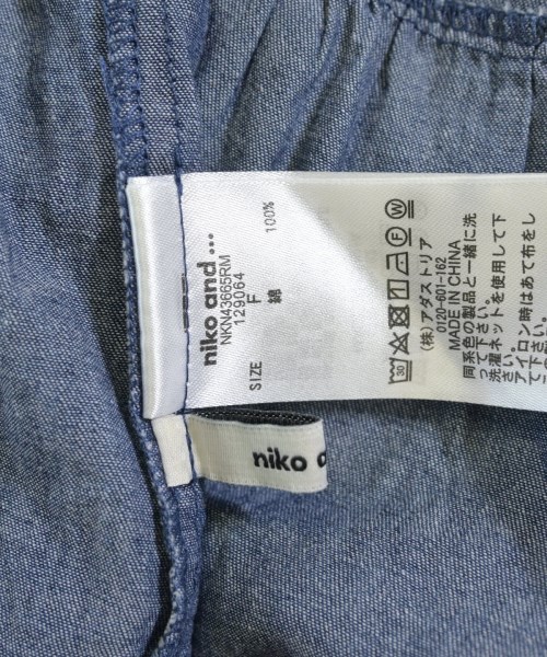niko and...（ニコアンド）ブラウス 紺 サイズ:F レディース/2200730139058