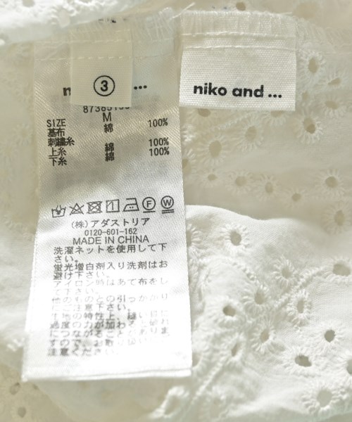 niko and...（ニコアンド）ワンピース 白 サイズ:3(M位) レディース/2200720583076