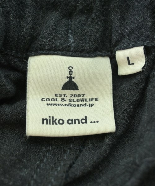 niko and...（ニコアンド）カーゴパンツ 黒 サイズ:L レディース/2200719783074