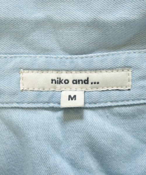 niko and...（ニコアンド）カジュアルシャツ 青 サイズ:M レディース/2200719783227