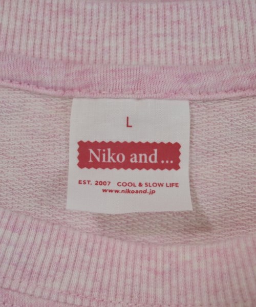 niko and...（ニコアンド）スウェット ピンク サイズ:L レディース/2200719783272