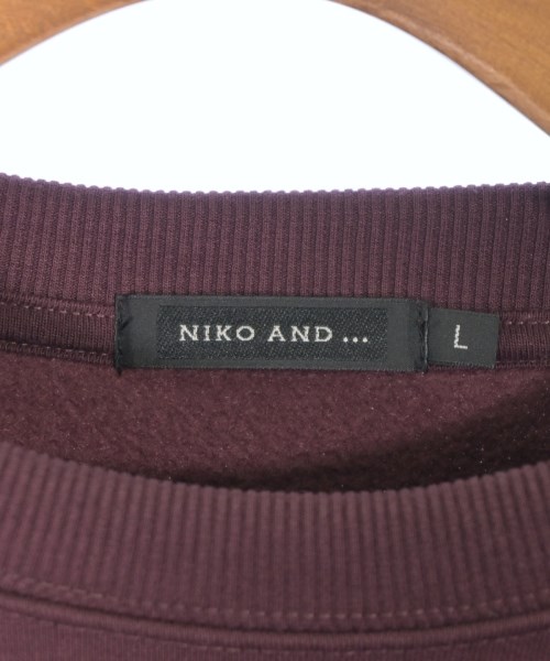 niko and...（ニコアンド）スウェット 赤 サイズ:L メンズ/2200679507178