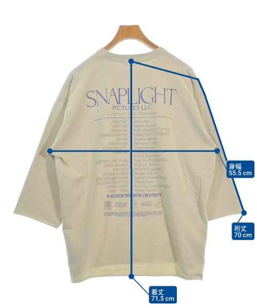 niko and...（ニコアンド）Tシャツ・カットソー ベージュ サイズ:M メンズ/2200679507451