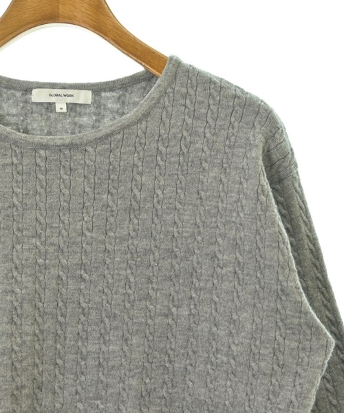 GLOBAL WORK（グローバルワーク）ニット・セーター グレー サイズ:M レディース/2200672375040