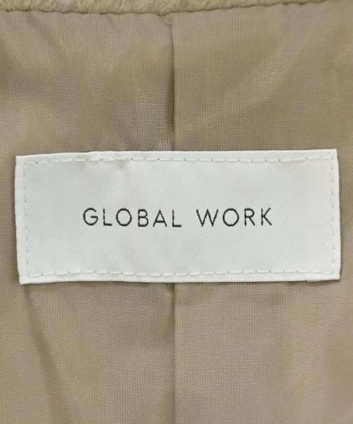 GLOBAL WORK（グローバルワーク）ピーコート ベージュ サイズ:L レディース/2200674090019