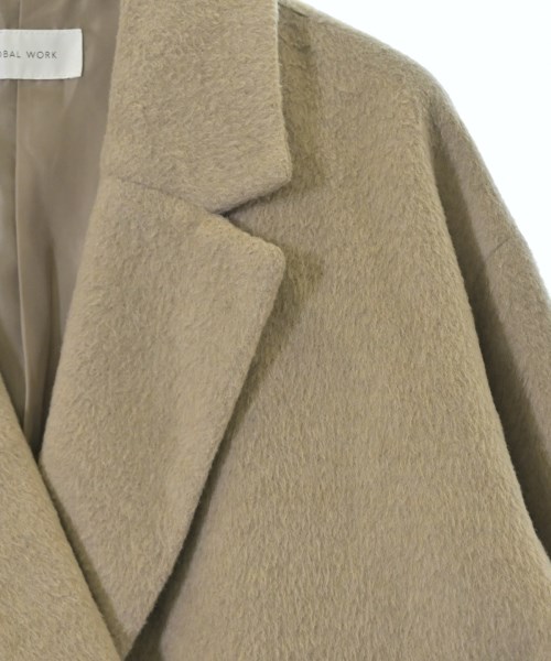 GLOBAL WORK（グローバルワーク）ピーコート ベージュ サイズ:L レディース/2200674090019