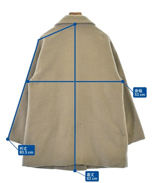 GLOBAL WORK（グローバルワーク）ピーコート ベージュ サイズ:L レディース/2200674090019