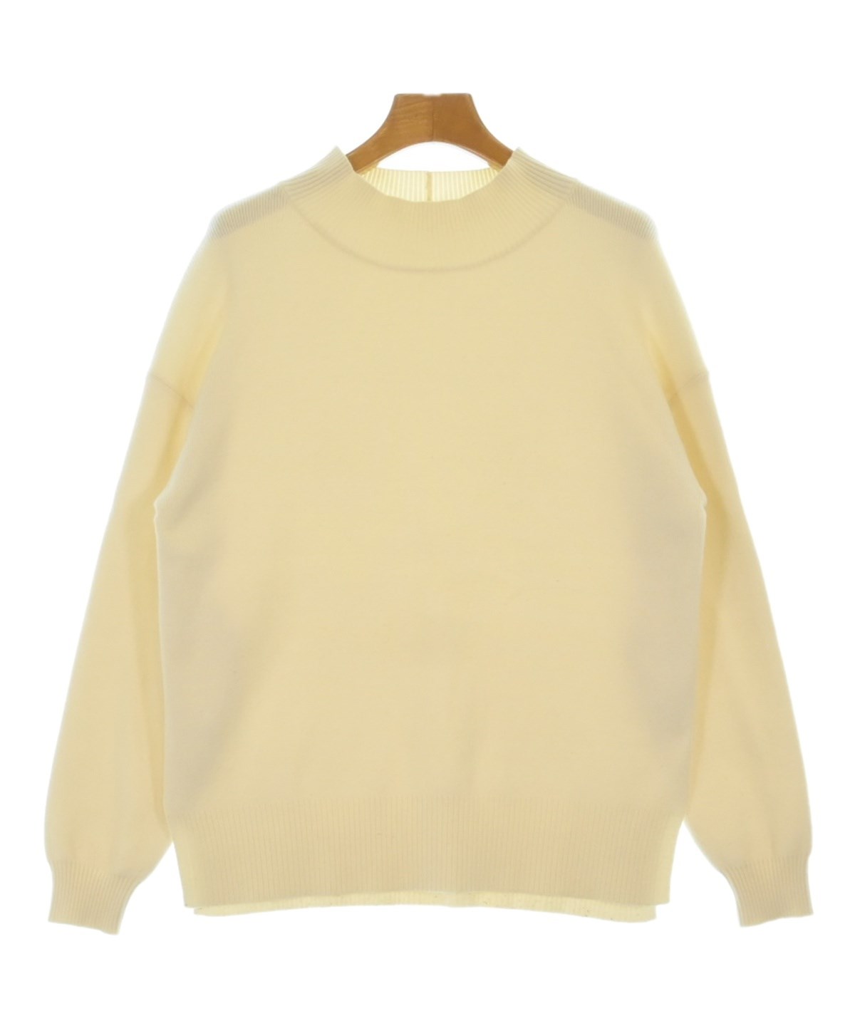 ユーモレスク イエロー GS0201 コットン crewneck knit 表示なし GLOBAL WORK（グローバルワーク）ニット・セーター 白 サイズ:S