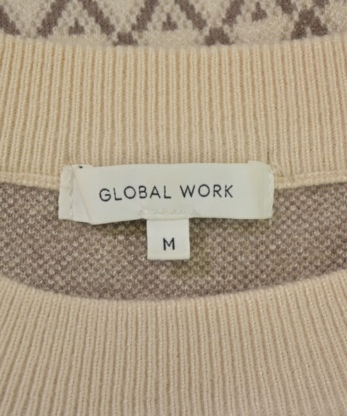 GLOBAL WORK（グローバルワーク）ニット・セーター ベージュ サイズ:M レディース/2200691777054