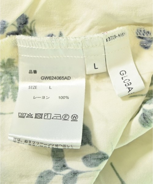 GLOBAL WORK（グローバルワーク）カジュアルシャツ 白 サイズ:L レディース/2200696025136