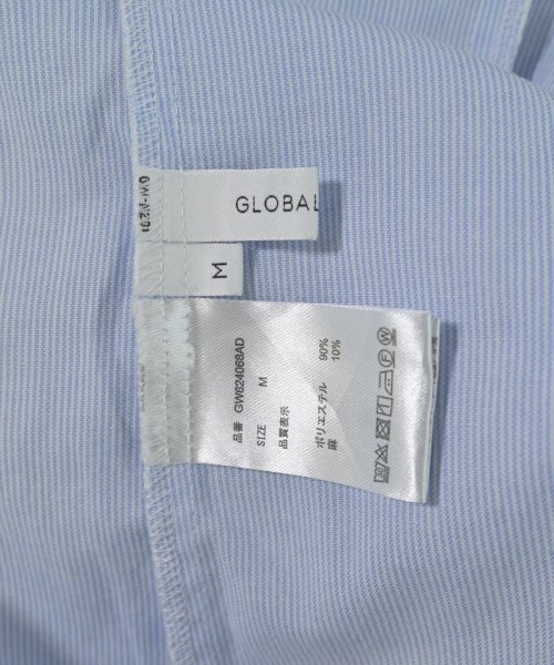 GLOBAL WORK（グローバルワーク）カジュアルシャツ 青 サイズ:M レディース/2200706723106