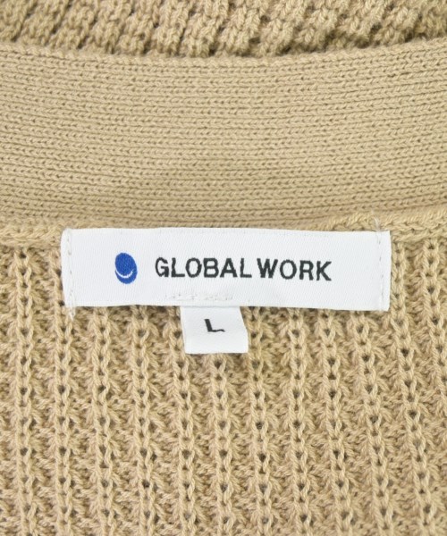 GLOBAL WORK（グローバルワーク）カーディガン ベージュ サイズ:L レディース/2200708405116