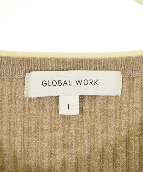 GLOBAL WORK（グローバルワーク）ニット・セーター ベージュ サイズ:L レディース/2200696841057