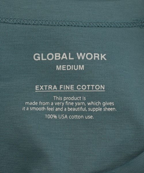 GLOBAL WORK（グローバルワーク）Tシャツ・カットソー 青 サイズ:M メンズ/2200690587012
