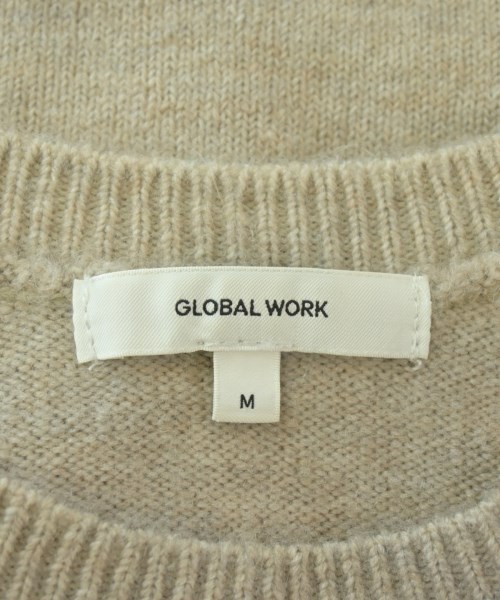 GLOBAL WORK（グローバルワーク）ニット・セーター ベージュ サイズ:M レディース/2200707901039