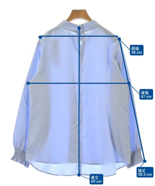 GLOBAL WORK（グローバルワーク）ブラウス 青 サイズ:M レディース/2200666957115