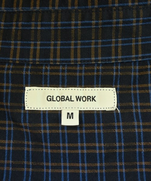 GLOBAL WORK（グローバルワーク）カジュアルシャツ 青 サイズ:M メンズ/2200684190013