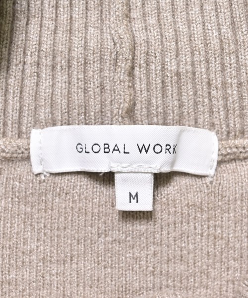 GLOBAL WORK（グローバルワーク）ニット・セーター ベージュ サイズ:M レディース/2200685975039