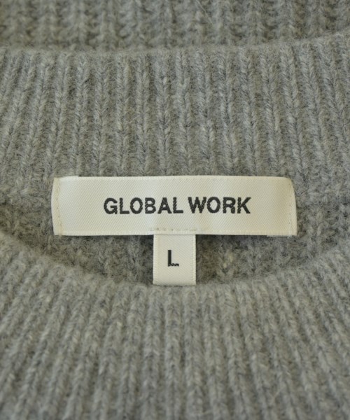 GLOBAL WORK（グローバルワーク）ニット・セーター グレー サイズ:L メンズ/2200683623093