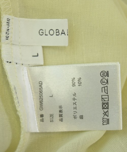 GLOBAL WORK（グローバルワーク）ブラウス 黄 サイズ:L レディース/2200690097122