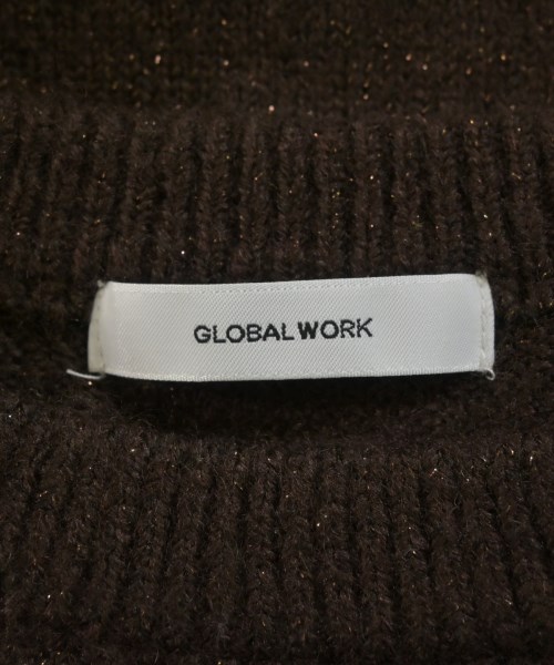 GLOBAL WORK（グローバルワーク）ニット・セーター 茶 サイズ:S レディース/2200687248100