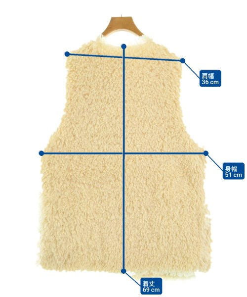 Kastane（カスタネ）ベスト 白 サイズ:F レディース/2200632943036