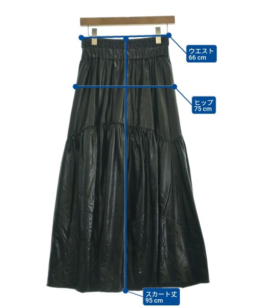 Kastane（カスタネ）ロング・マキシ丈スカート 黒 サイズ:F レディース/2200639222141