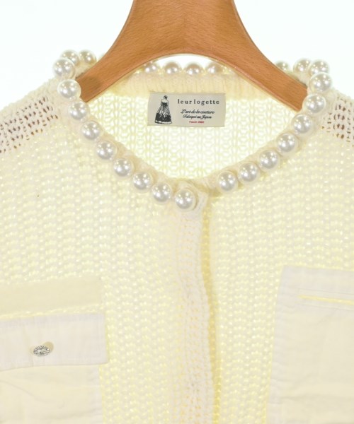 leur logette（ルルロジェッタ）カーディガン 白 サイズ:1(S位) レディース/2200638457049