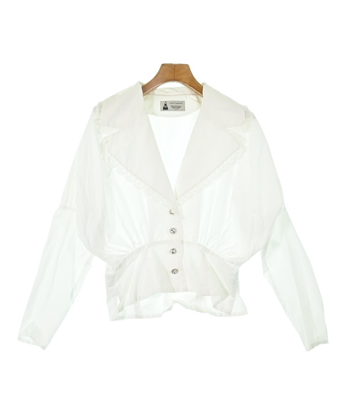 leur logette（ルルロジェッタ）ブラウス 白 サイズ:1(S位) レディース