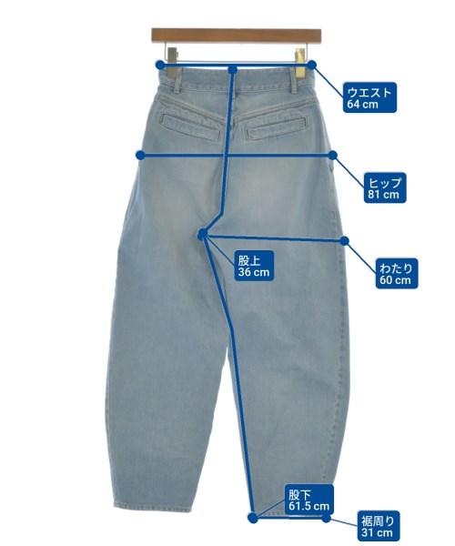 leur logette（ルルロジェッタ）デニムパンツ 青 サイズ:0(XS位) レディース/2200628386038