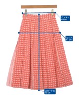 leur logette（ルルロジェッタ）ひざ丈スカート 赤 サイズ:0(XS位) レディース/2200627950131