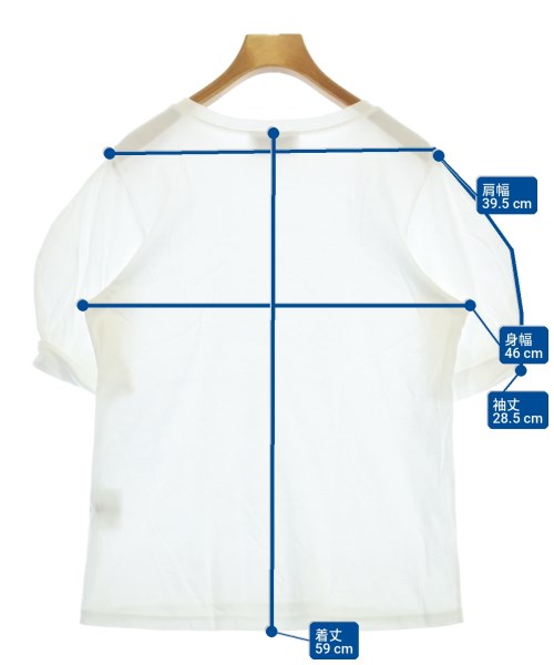 leur logette（ルルロジェッタ）Tシャツ・カットソー 白 サイズ:1(S位) レディース/2200719452024